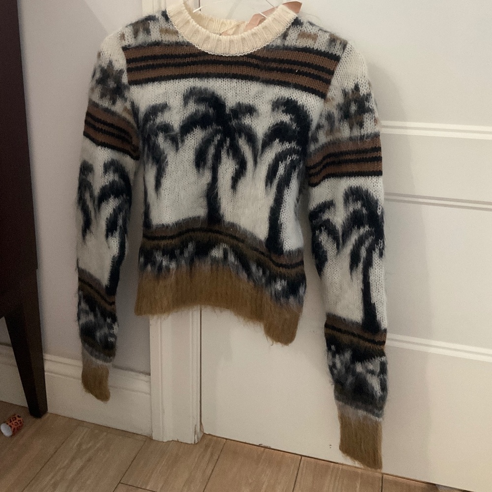 N21 palm tree sweater nwt